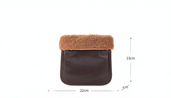 TROUVAILLE韓國直郵㊣女士新款時尚休閑真品單肩斜跨包羊毛TROUVAILLE單肩/斜跨包