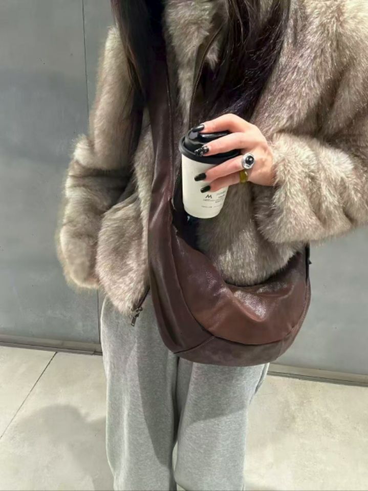 TROUVAILLE東大門㊣代購女裝新品人氣職業真品25秋冬單肩斜跨包TROUVAILLE單肩/斜跨包