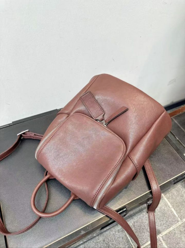 TROUVAILLE東大門㊣直郵女裝新款時尚職業人氣雙肩背包牛皮TROUVAILLE雙肩背包