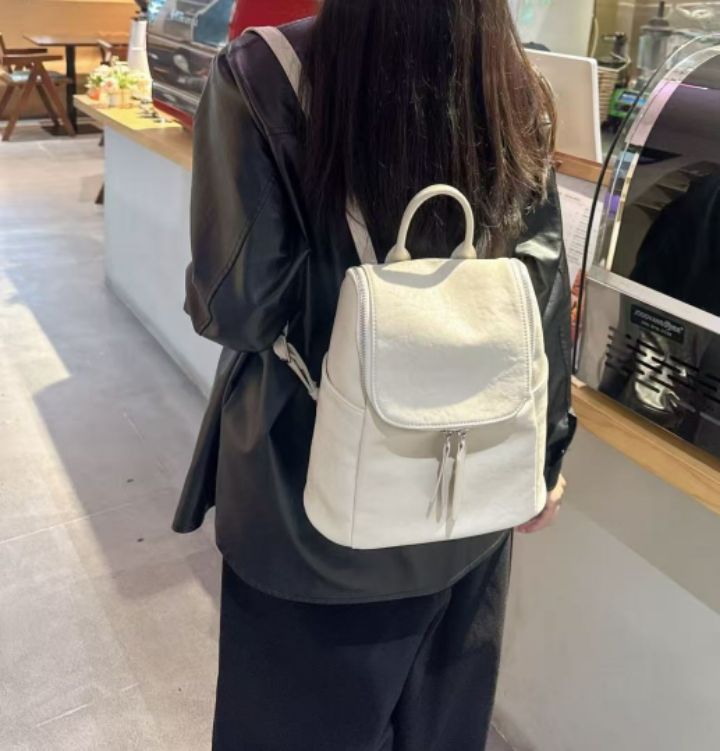 TROUVAILLE東大門㊣直郵女裝新款時尚職業人氣雙肩背包牛皮TROUVAILLE雙肩背包