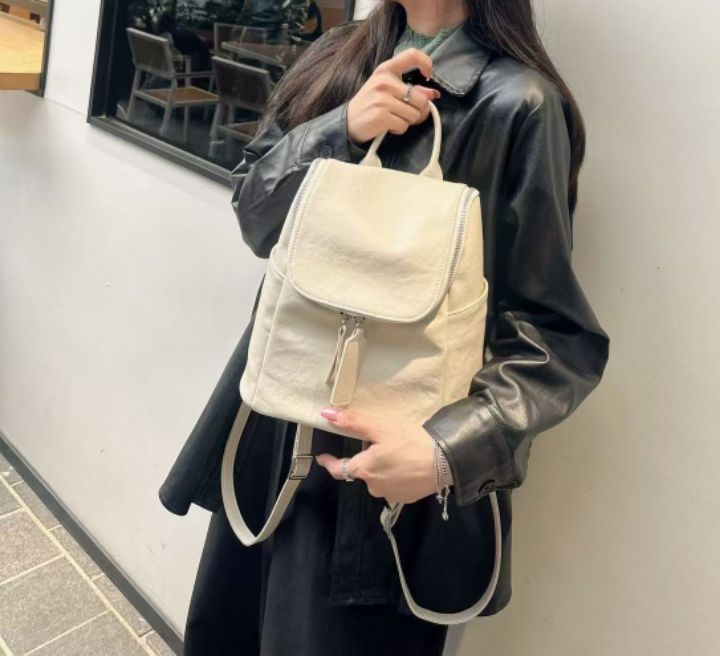 TROUVAILLE東大門㊣直郵女裝新款時尚職業人氣雙肩背包牛皮TROUVAILLE雙肩背包