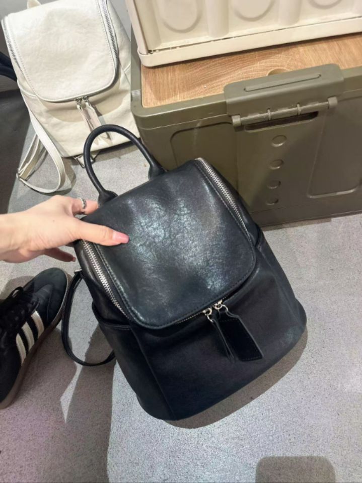 TROUVAILLE東大門㊣直郵女裝新款時尚職業人氣雙肩背包牛皮TROUVAILLE雙肩背包圖色1