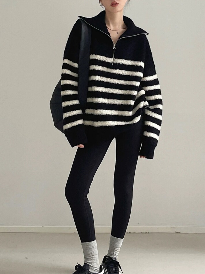 OLA東大門㊣實拍女裝新品時尚熱賣真品休閑25秋冬推薦針織衫mellor/OLA針織衫