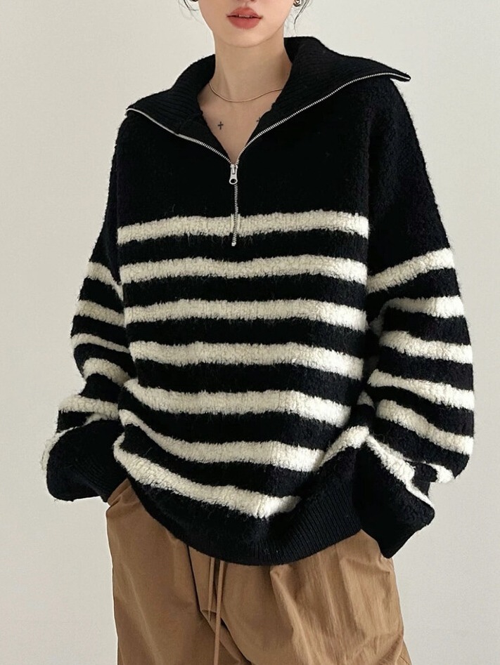 OLA東大門㊣實拍女裝新品時尚熱賣真品休閑25秋冬推薦針織衫mellor/OLA針織衫