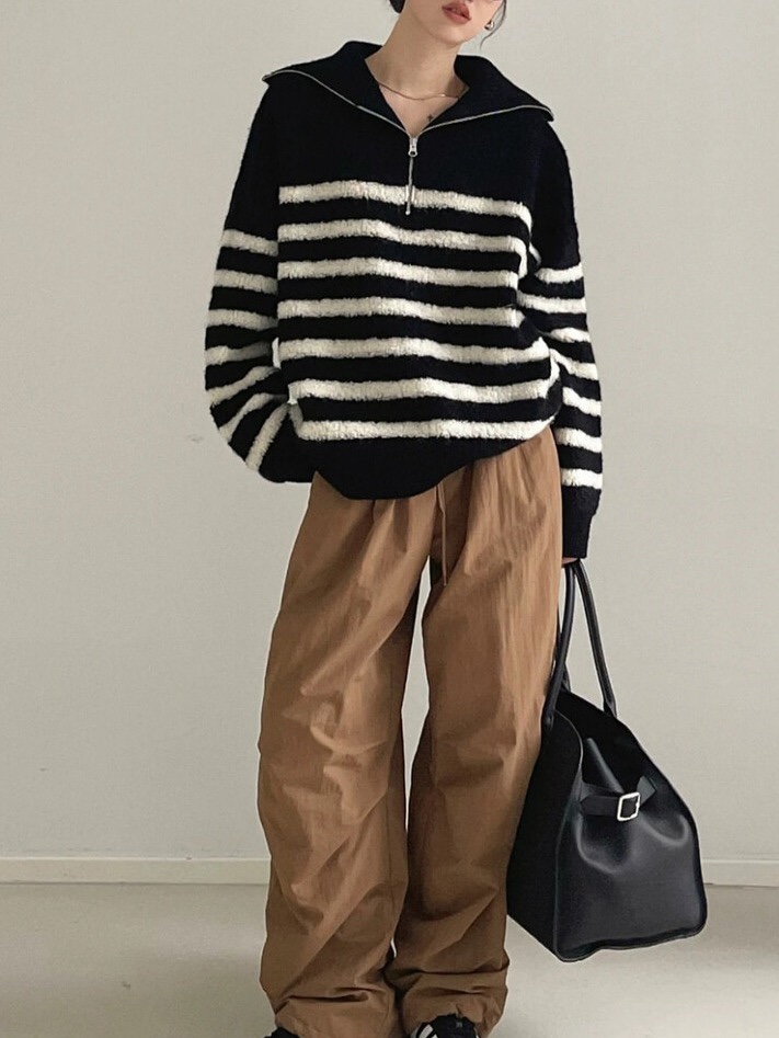 OLA東大門㊣實拍女裝新品時尚熱賣真品休閑25秋冬推薦針織衫mellor/OLA針織衫