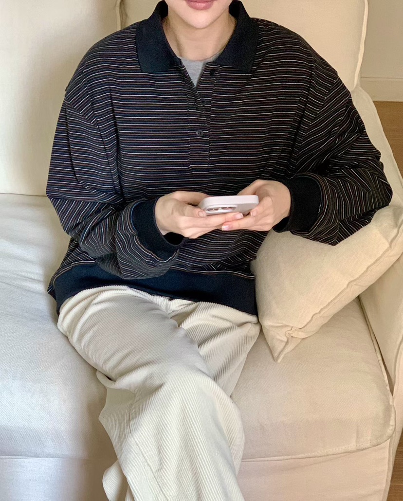 BINUS東大門㊣直郵女裝新品推薦真品職業時尚熱賣人氣長袖T恤BINUS長袖T恤