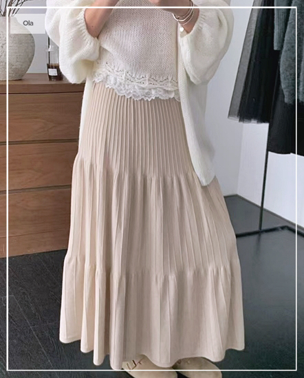 OLA韓國直郵㊣女士新品時尚人氣熱賣職業推薦休閑真品25秋冬長裙mellor/OLA長裙