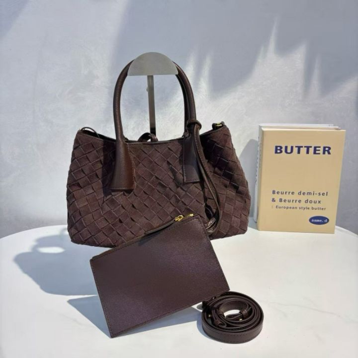 TROUVAILLE東大門㊣實拍女裝新款推薦手拿包腋下包含小包絨面革牛皮TROUVAILLE手拿包/腋下包