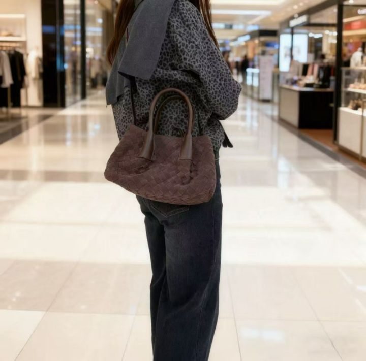 TROUVAILLE東大門㊣實拍女裝新款推薦手拿包腋下包含小包絨面革牛皮TROUVAILLE手拿包/腋下包