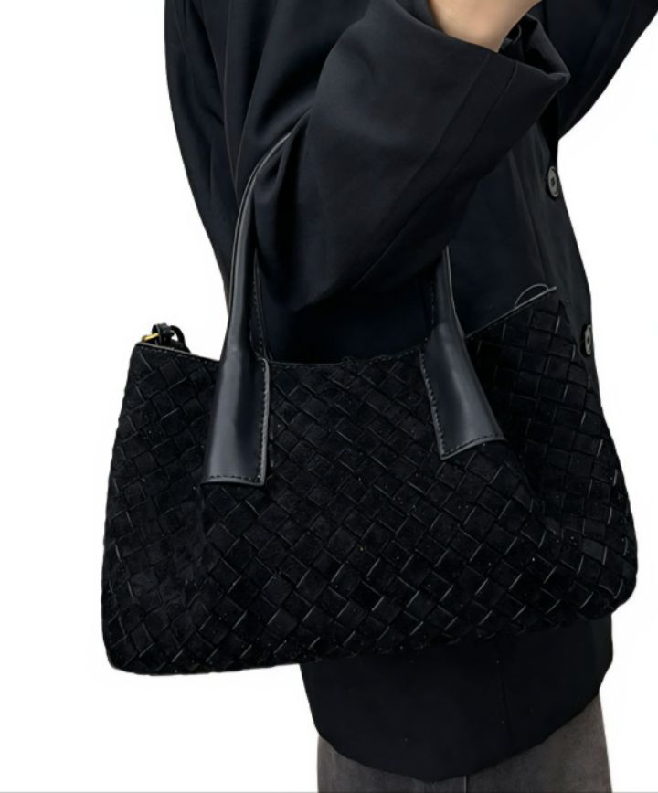 TROUVAILLE東大門㊣實拍女裝新款推薦手拿包腋下包含小包絨面革牛皮TROUVAILLE手拿包/腋下包