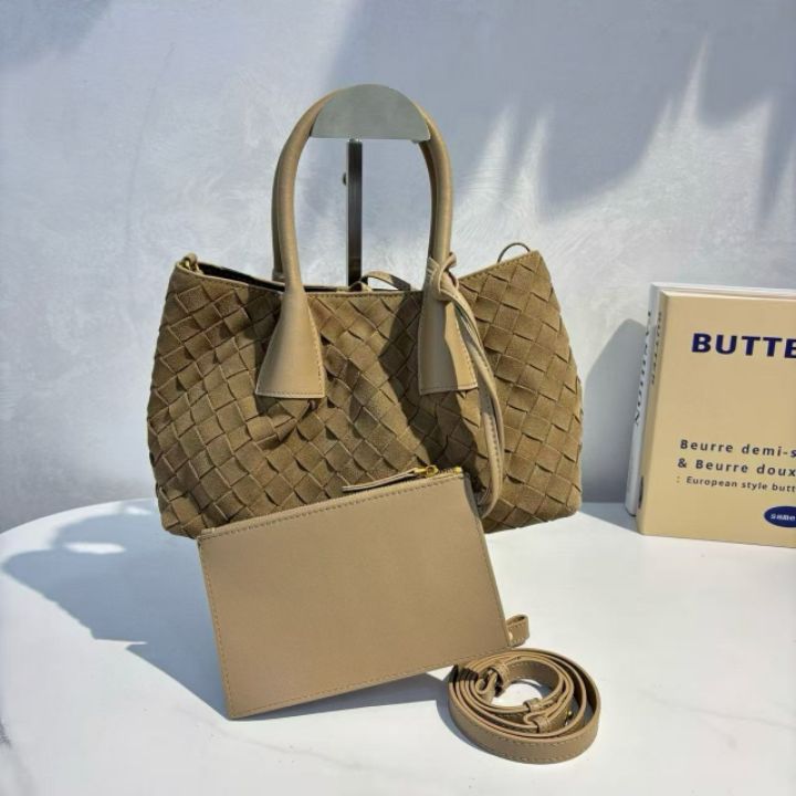 TROUVAILLE東大門㊣實拍女裝新款推薦手拿包腋下包含小包絨面革牛皮TROUVAILLE手拿包/腋下包圖色2