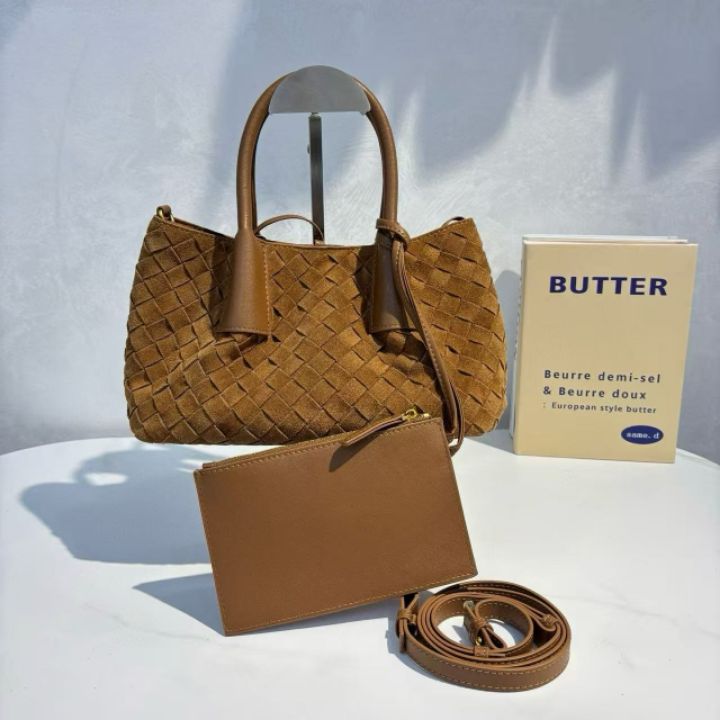 TROUVAILLE東大門㊣實拍女裝新款推薦手拿包腋下包含小包絨面革牛皮TROUVAILLE手拿包/腋下包圖色4