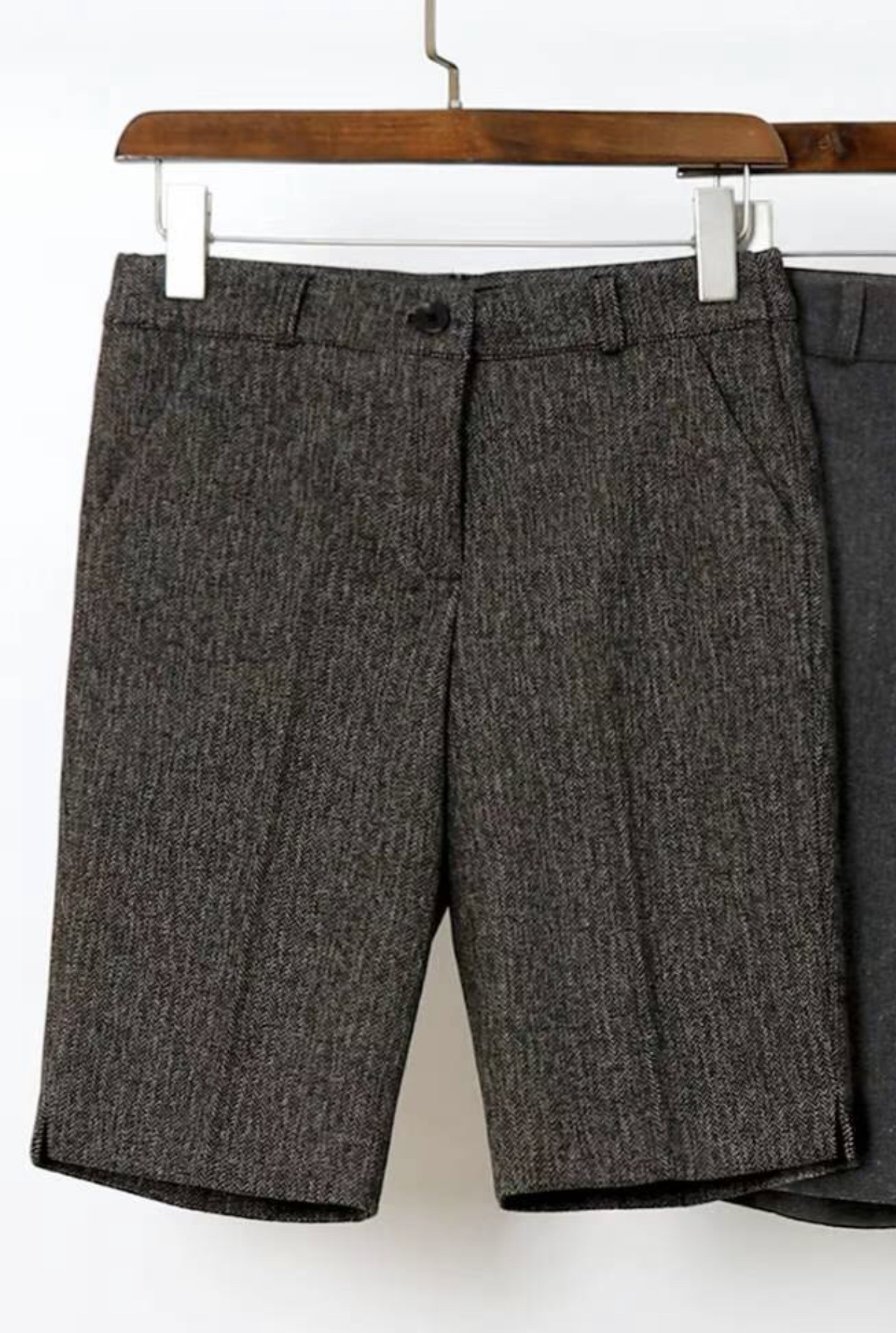 삐삐東大門㊣代購女士新款時尚真品人氣推薦職業短褲人字紋Pager短褲圖色1