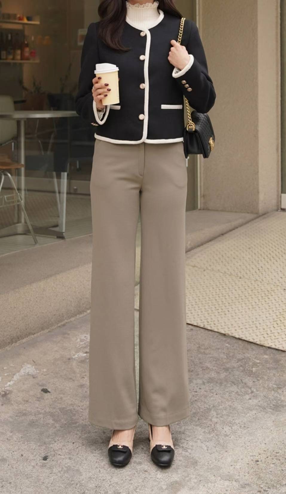 삐삐韓國直郵㊣女裝新款熱賣時尚人氣休閑真品職業推薦休閑褲Pager休閑褲圖色1