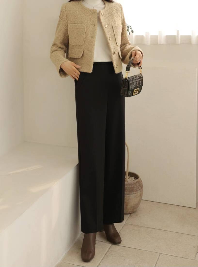 삐삐韓國直郵㊣女裝新款熱賣時尚人氣休閑真品職業推薦休閑褲Pager休閑褲圖色2