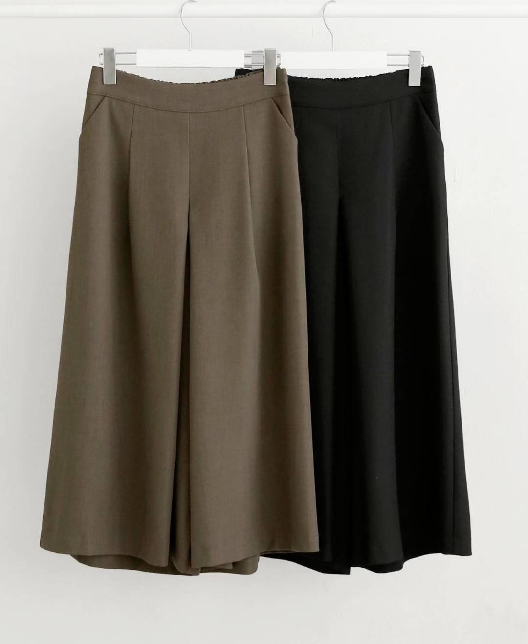 삐삐東大門㊣直郵女裝新款推薦熱賣25秋冬真品休閑褲百褶褶裙Pager休閑褲圖色2左二色