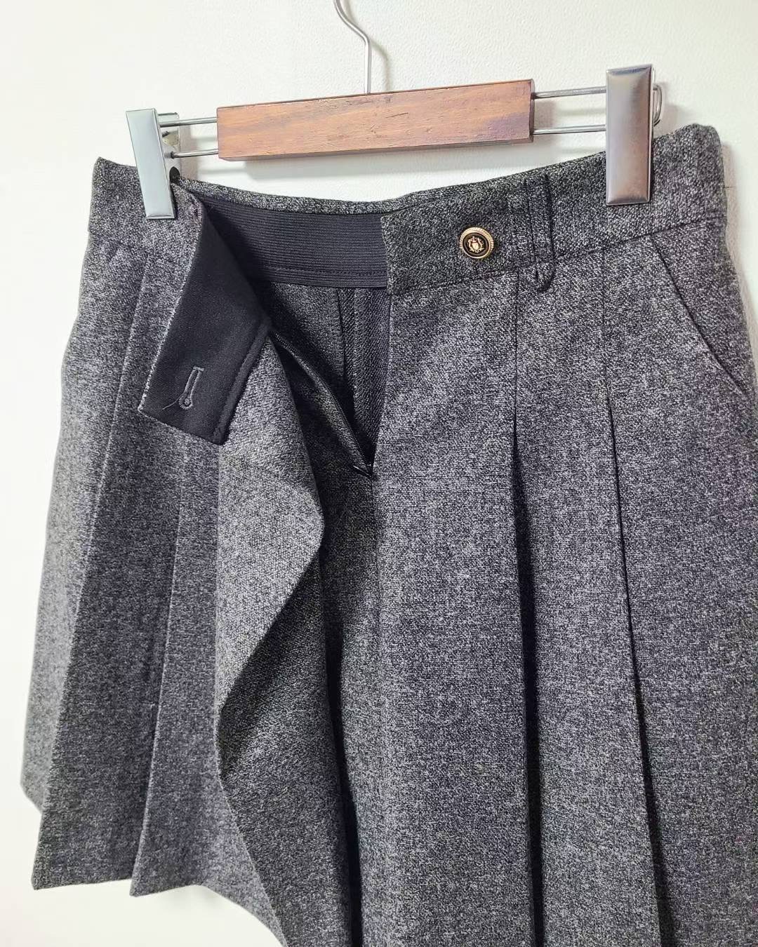 삐삐韓國直郵㊣女裝新款推薦職業時尚25秋冬人氣休閑裙褲褶裥Pager裙褲