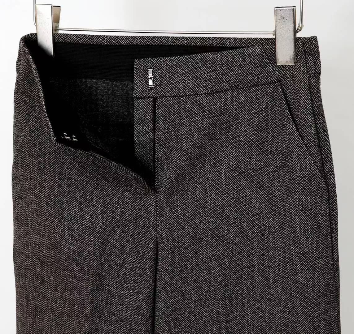 삐삐韓國直郵㊣女裝新品真品職業人氣休閑25秋冬休閑褲人字紋Pager休閑褲