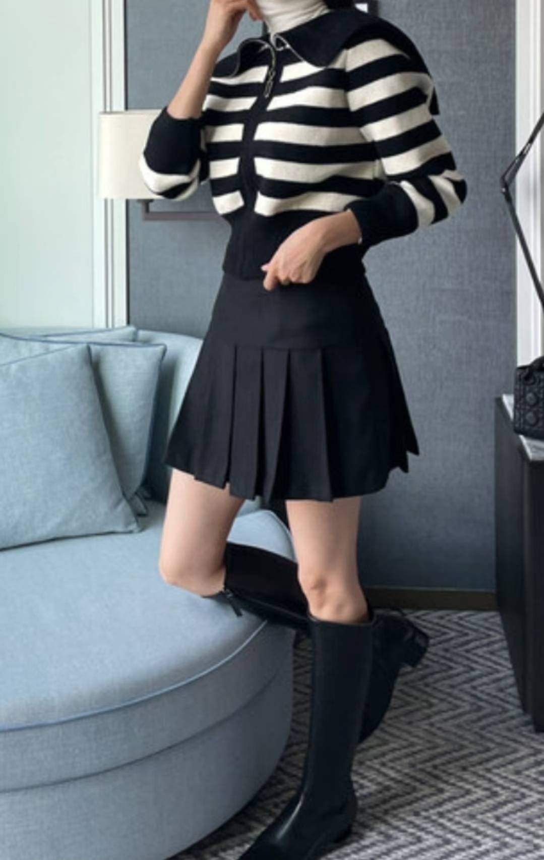 삐삐東大門㊣實拍女士新品25秋冬真品熱賣推薦時尚休閑短裙Pager短裙