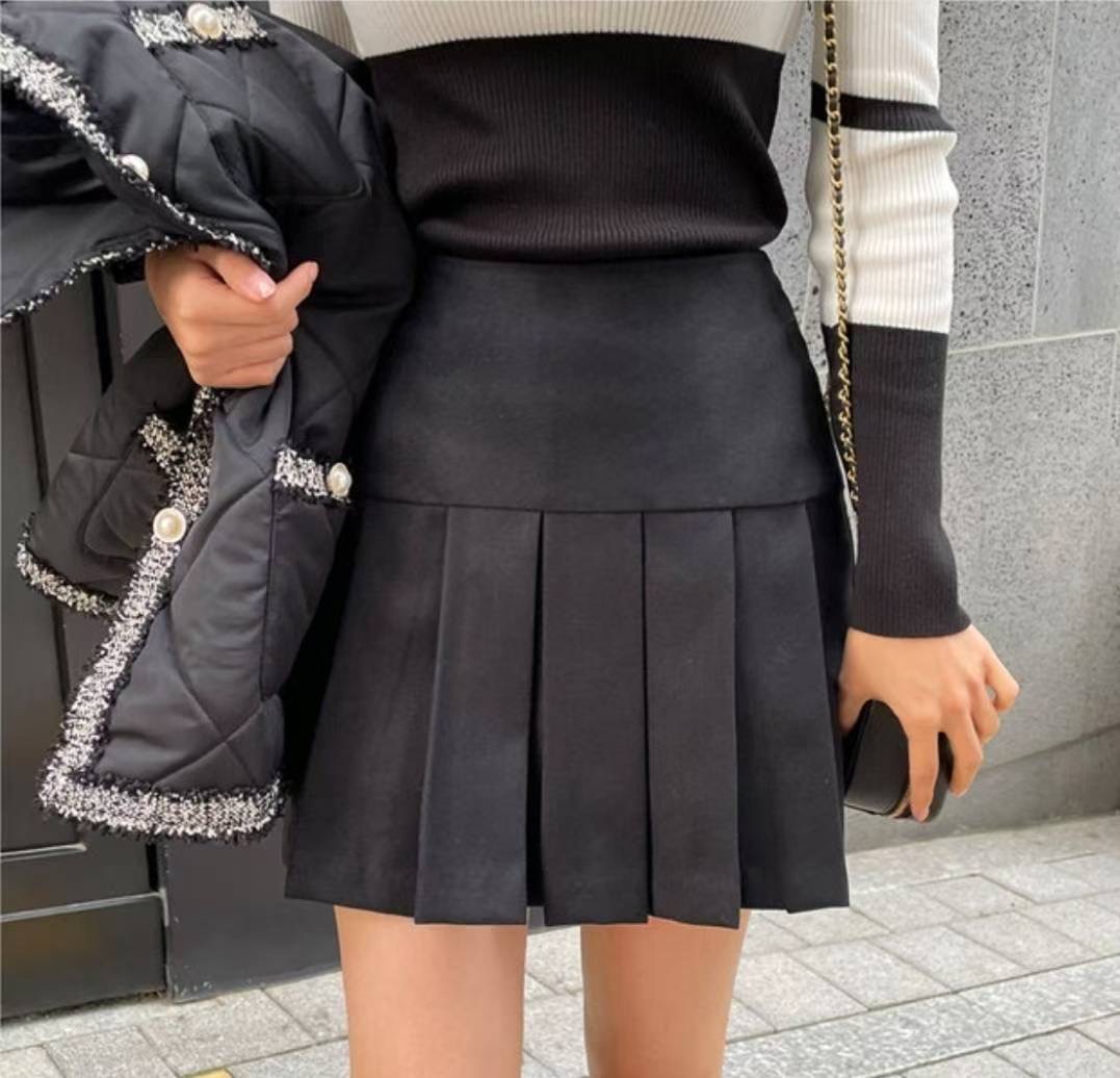 삐삐東大門㊣實拍女士新品25秋冬真品熱賣推薦時尚休閑短裙Pager短裙圖色2