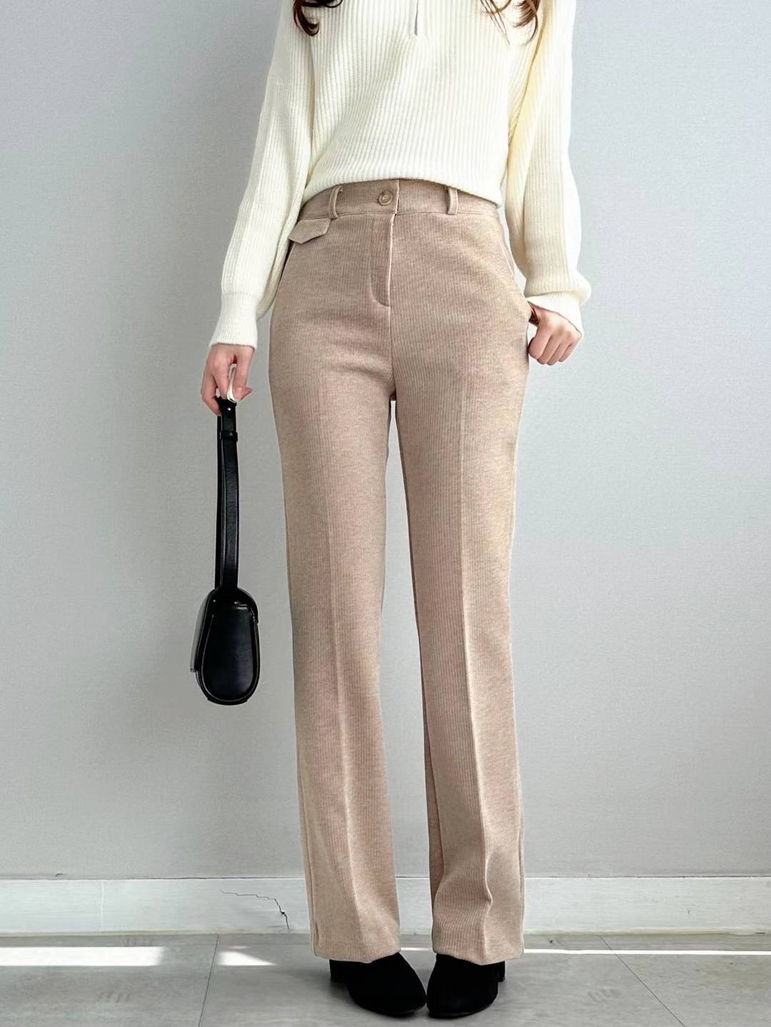 삐삐韓國代購㊣女士新款推薦時尚熱賣職業休閑人氣25秋冬休閑褲Pager休閑褲圖色1