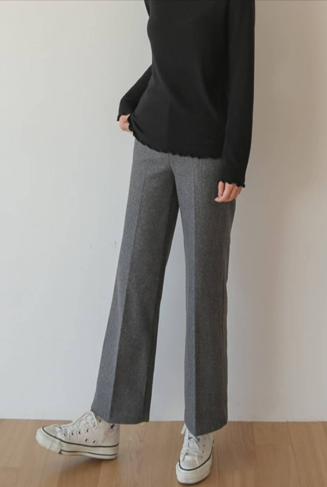 삐삐東大門㊣實拍女裝新款真品人氣推薦職業25秋冬熱賣休閑褲Pager休閑褲圖色2