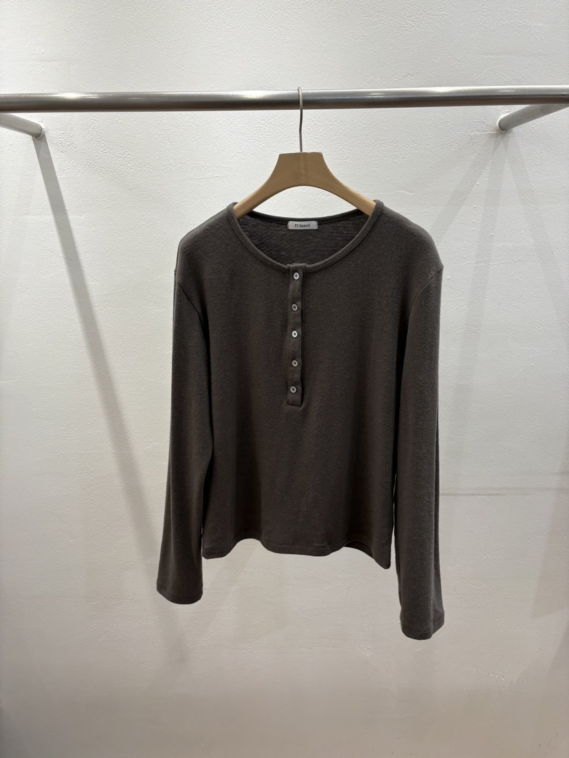 FL LANEL東大門㊣代購女裝新品人氣真品25秋冬時尚長袖T恤FL LANEL長袖T恤圖色2棕色