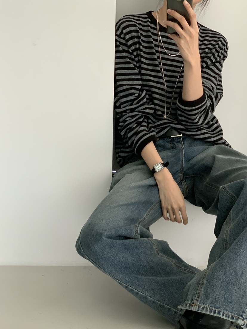 TRUE東大門㊣實拍女裝新款職業人氣推薦真品休閑熱賣長袖T恤TRUE長袖T恤