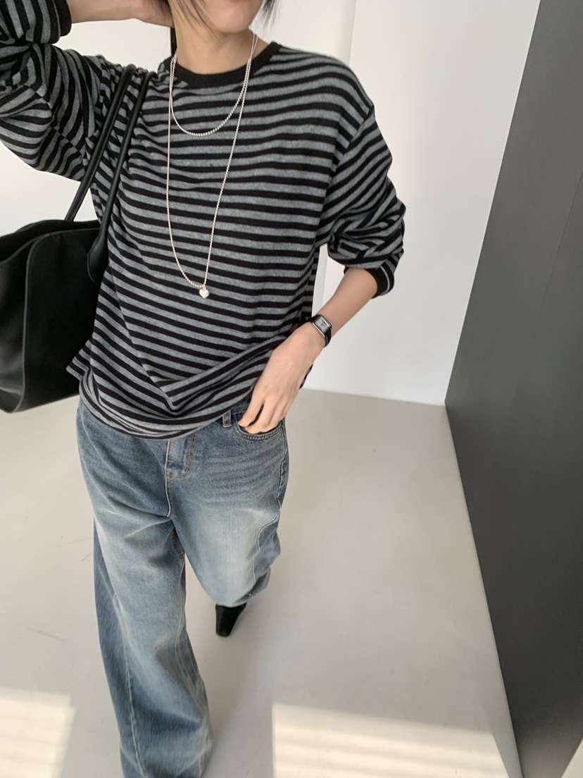 TRUE東大門㊣實拍女裝新款職業人氣推薦真品休閑熱賣長袖T恤TRUE長袖T恤