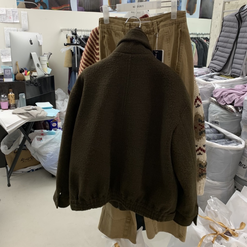 SOLD OUT東大門㊣直郵女士新品熱賣人氣短款大衣含腰帶雙領SOLD OUT短款大衣