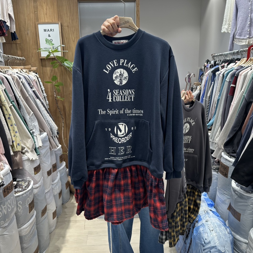 MARI CO東大門㊣直郵女士新款休閑25秋冬人氣時尚職業衛衣MARI CO衛衣圖色2