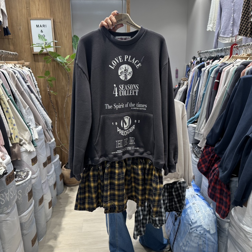 MARI CO東大門㊣直郵女士新款休閑25秋冬人氣時尚職業衛衣MARI CO衛衣圖色3