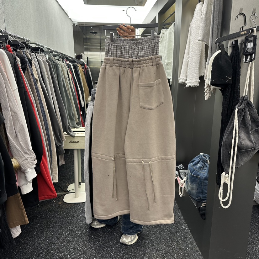 NUEUN東大門㊣實拍女士新品25秋冬休閑推薦職業時尚休閑褲抓絨NUEUN/SEEOT休閑褲