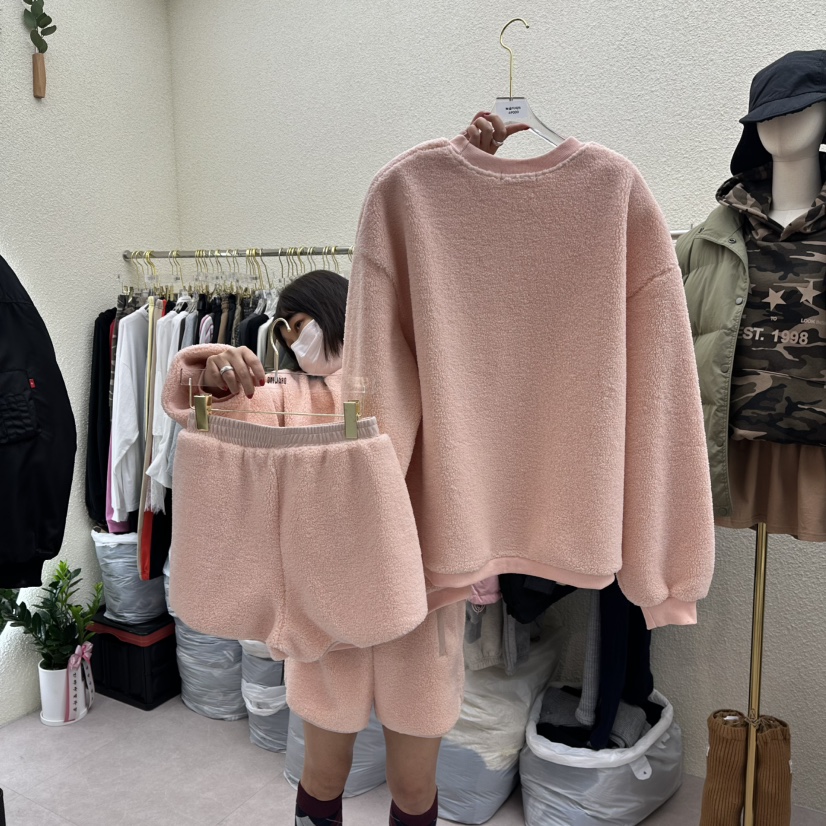 DRAWING韓國代購㊣女士新款休閑人氣真品時尚套裝兩件套套裝DRAWING套裝