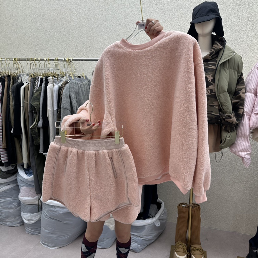 DRAWING韓國代購㊣女士新款休閑人氣真品時尚套裝兩件套套裝DRAWING套裝圖色1