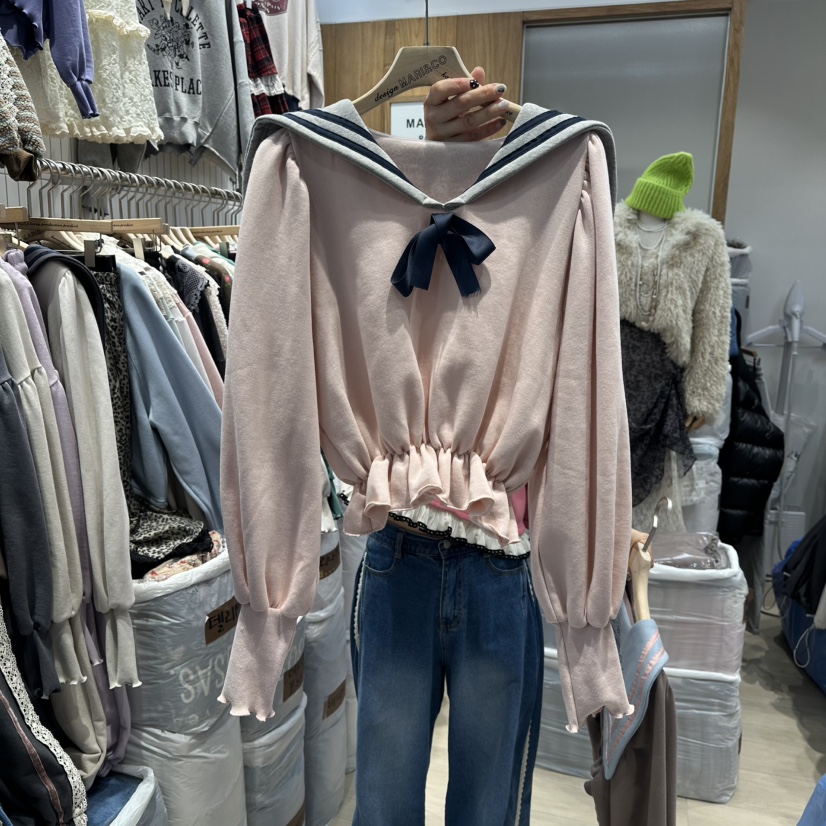 MARI CO韓國直郵㊣女士新款熱賣25秋冬時尚職業休閑真品衛衣MARI CO衛衣圖色2