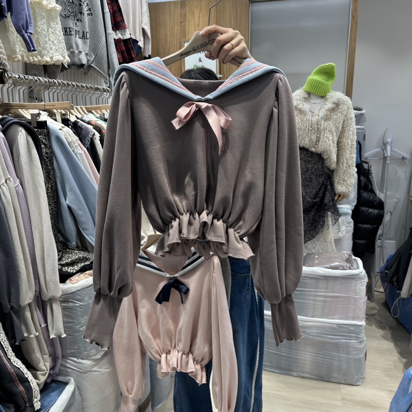 MARI CO韓國直郵㊣女士新款熱賣25秋冬時尚職業休閑真品衛衣MARI CO衛衣圖色3