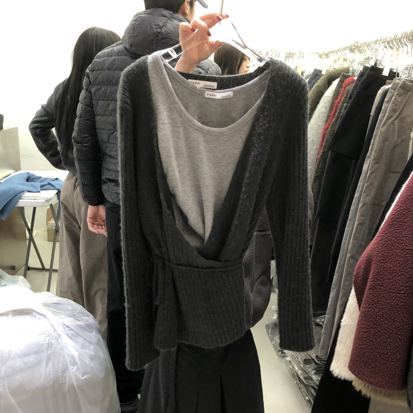 PADO韓國代購㊣女士新品休閑推薦真品人氣職業熱賣25秋冬毛衣PADO毛衣圖色1