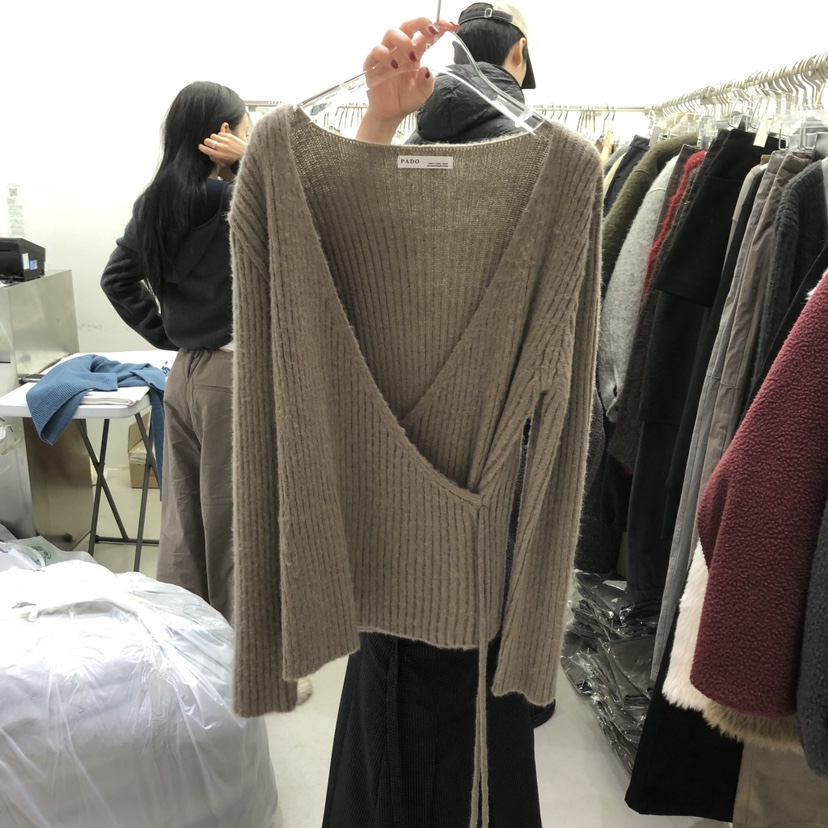 PADO韓國代購㊣女士新品休閑推薦真品人氣職業熱賣25秋冬毛衣PADO毛衣圖色2