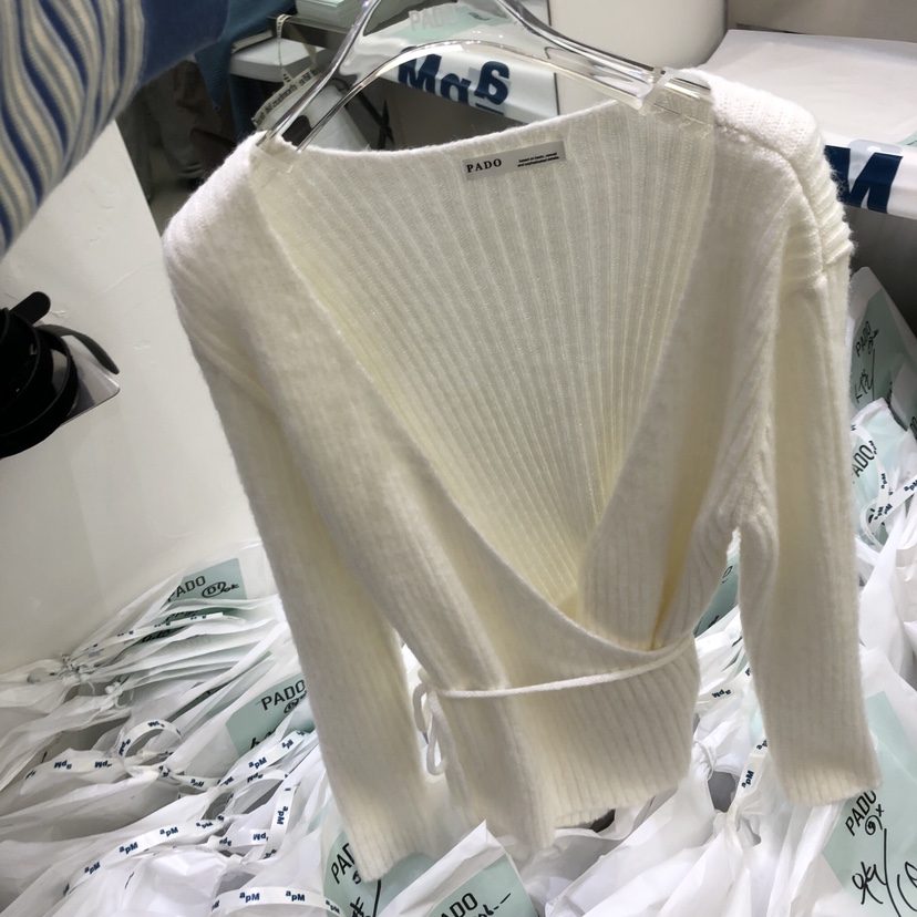 PADO韓國代購㊣女士新品休閑推薦真品人氣職業熱賣25秋冬毛衣PADO毛衣圖色3