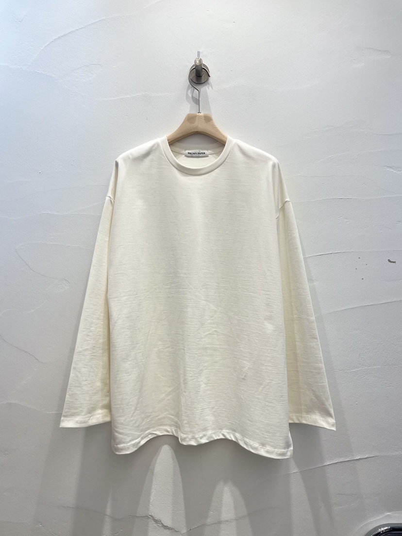 BROWN PAPER-S東大門㊣代購女士新款25秋冬推薦熱賣長袖T恤BROWN PAPER-S長袖T恤圖色1
