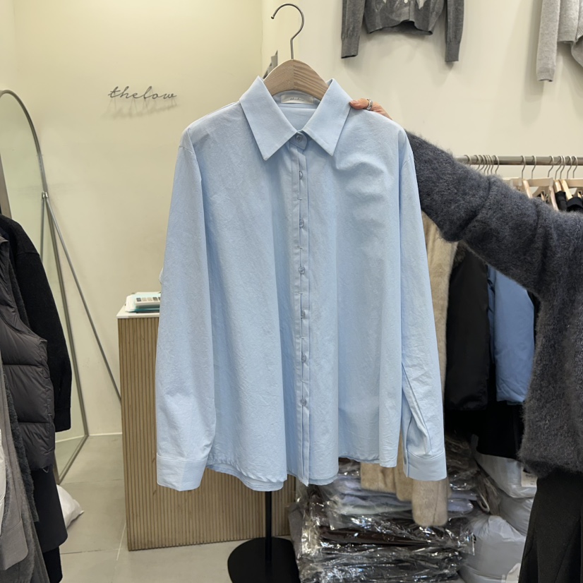 THE LOW東大門㊣實拍女士新款休閑推薦熱賣人氣襯衫蕾絲衫THE LOW襯衫/蕾絲衫圖色1