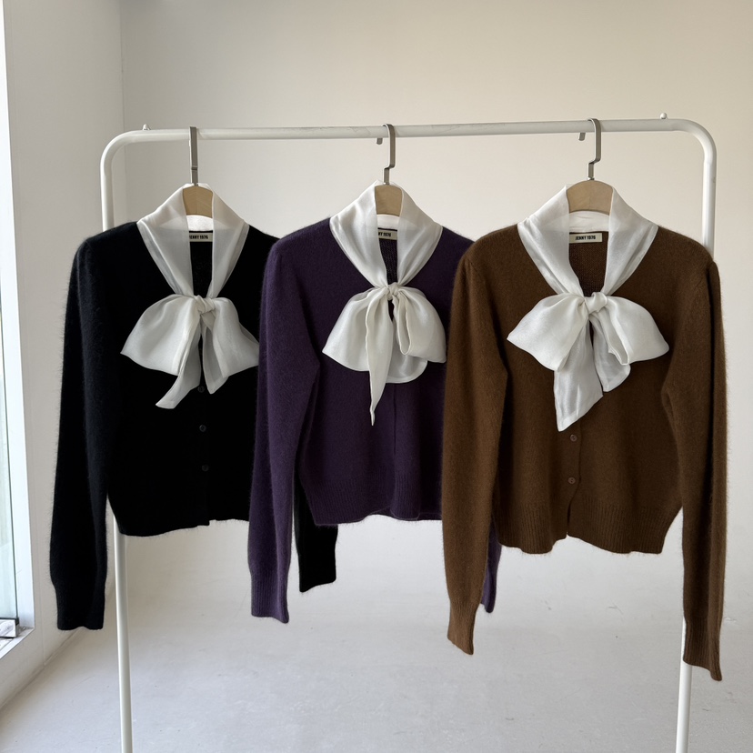 JENNY 1976韓國代購㊣女士新款25秋冬職業真品熱賣針織衫開衫JENNY 1976針織衫