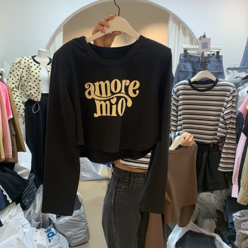 OZ東大門㊣實拍女裝新款休閑真品熱賣時尚職業推薦人氣長袖T恤OZ.ounce長袖T恤圖色3