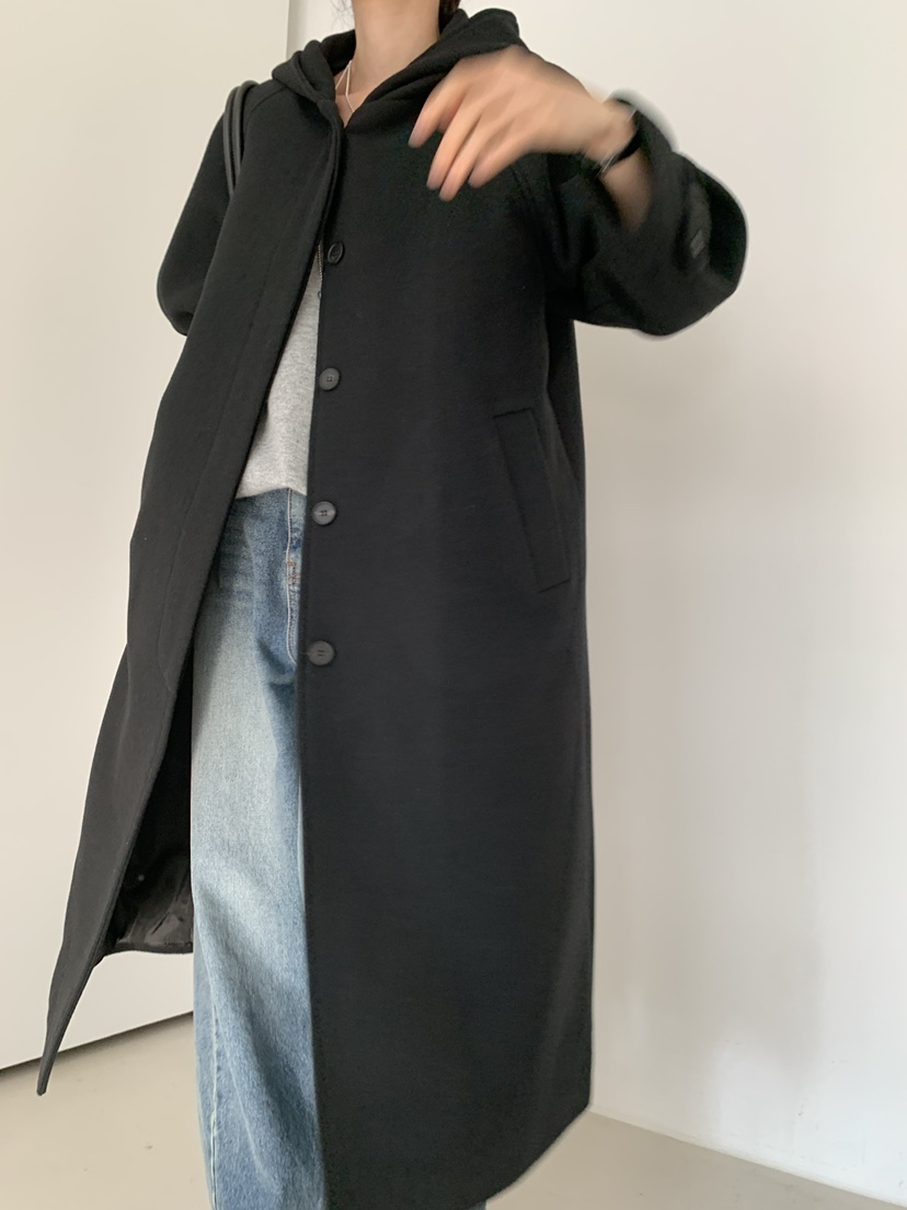 TRUE東大門㊣實拍女士新品人氣推薦熱賣中長款大衣可拆卸絎縫TRUE中長款大衣