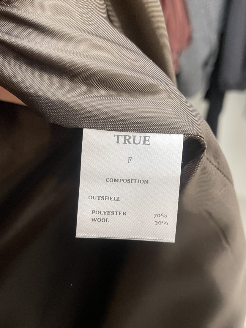 TRUE東大門㊣實拍女士新品人氣推薦熱賣中長款大衣可拆卸絎縫TRUE中長款大衣