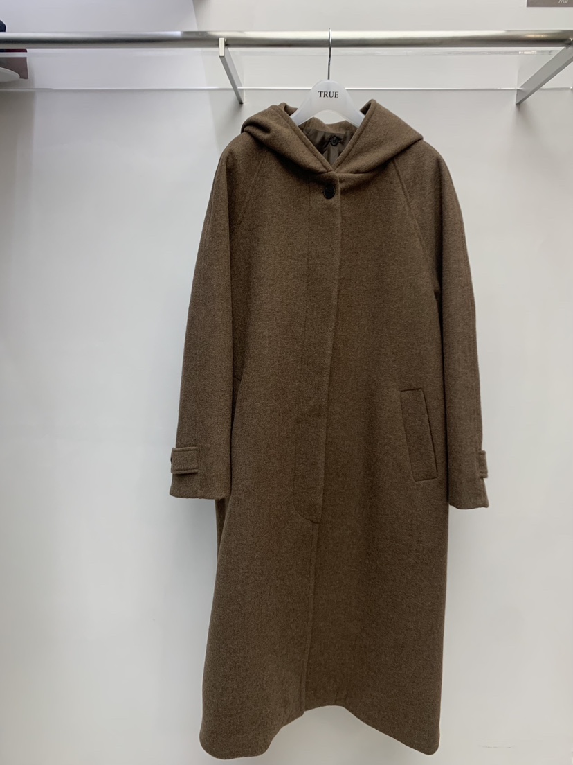 TRUE東大門㊣實拍女士新品人氣推薦熱賣中長款大衣可拆卸絎縫TRUE中長款大衣圖色1