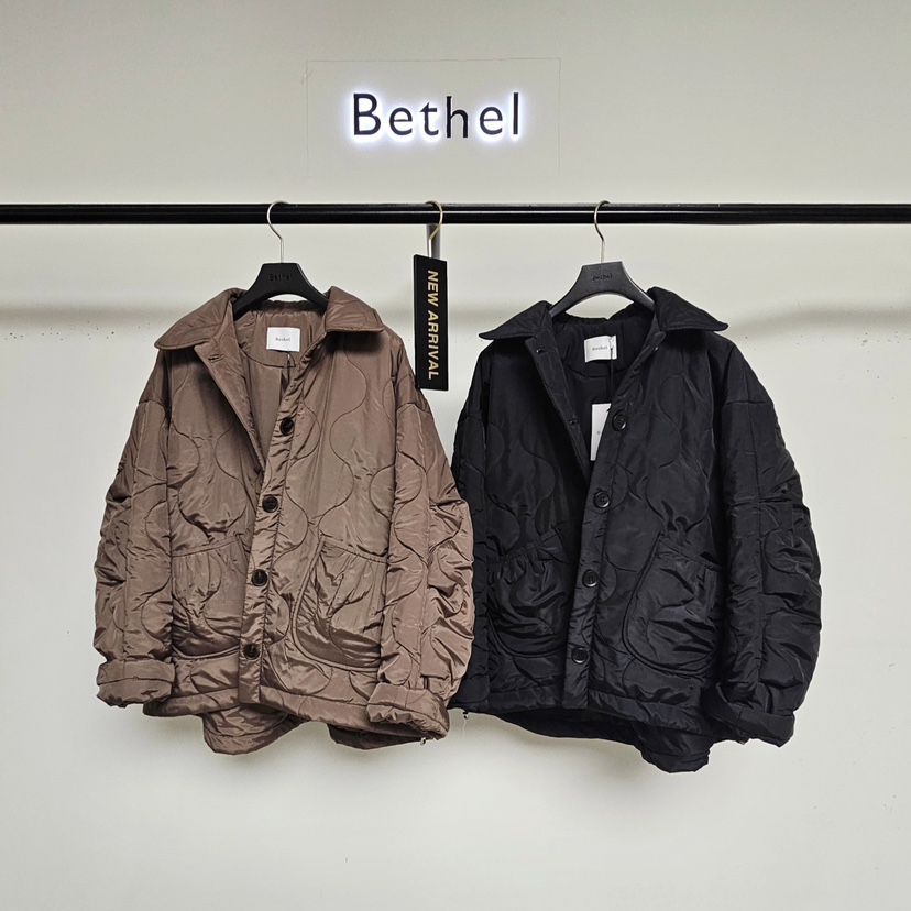 BETHEL東大門㊣實拍女裝新品熱賣推薦25秋冬人氣職業夾克絎縫BETHEL夾克
