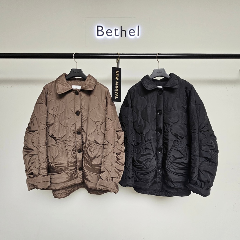 BETHEL東大門㊣實拍女裝新品熱賣推薦25秋冬人氣職業夾克絎縫BETHEL夾克