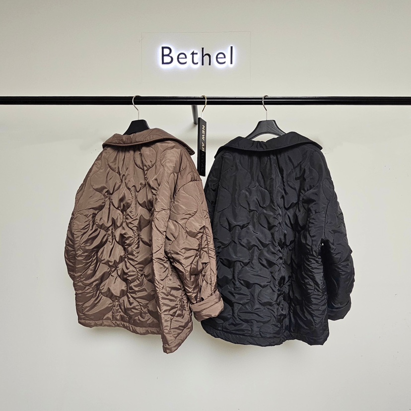 BETHEL東大門㊣實拍女裝新品熱賣推薦25秋冬人氣職業夾克絎縫BETHEL夾克